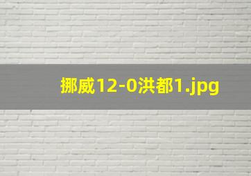 挪威12-0洪都