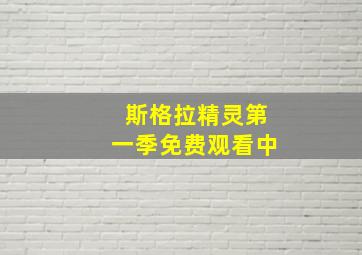 斯格拉精灵第一季免费观看中