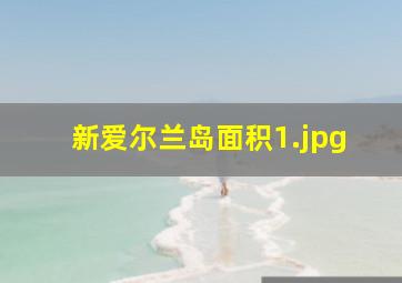 新爱尔兰岛面积