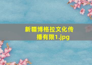 新疆博格拉文化传播有限