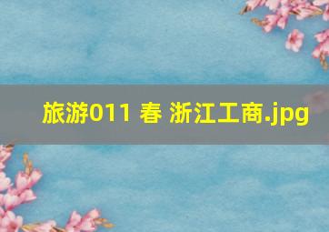 旅游011 春 浙江工商