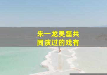 朱一龙吴磊共同演过的戏有