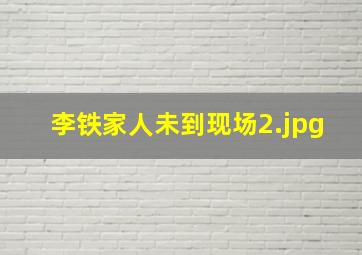 李铁家人未到现场