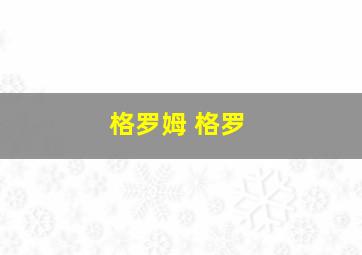 格罗姆 格罗