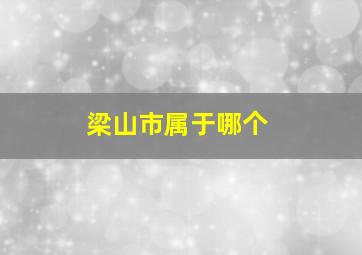 梁山市属于哪个