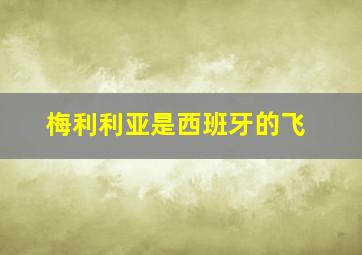梅利利亚是西班牙的飞