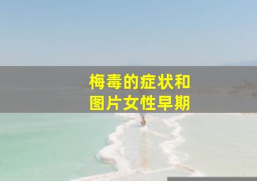 梅毒的症状和图片女性早期