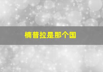 楠普拉是那个国