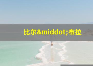 比尔·布拉