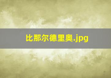 比那尔德里奥