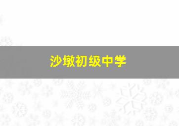 沙墩初级中学