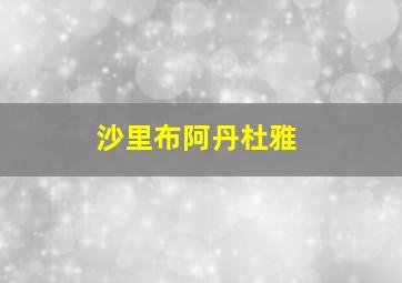 沙里布阿丹杜雅