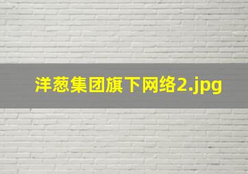 洋葱集团旗下网络