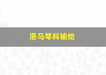 洛马琴科输给