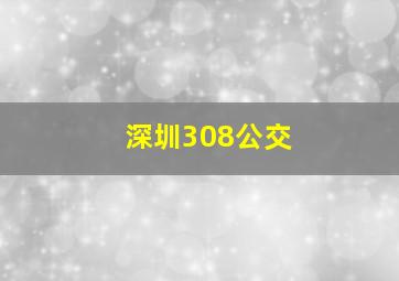 深圳308公交