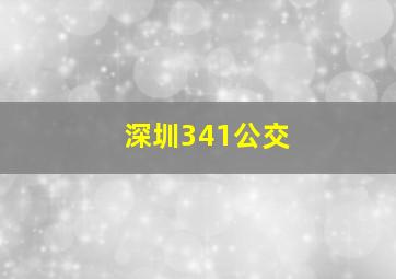 深圳341公交