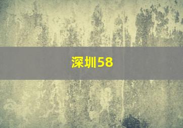 深圳58 