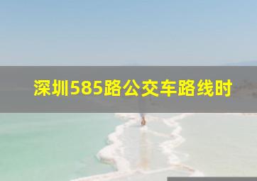 深圳585路公交车路线时
