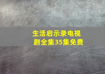 生活启示录电视剧全集35集免费