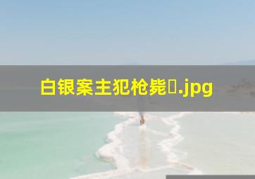 白银案主犯枪毙�