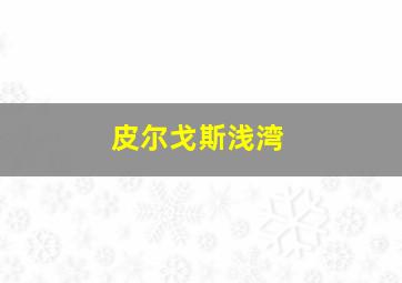 皮尔戈斯浅湾