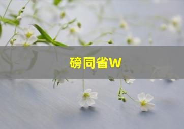 磅同省W