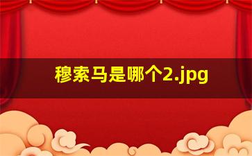 穆索马是哪个