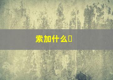 索加什么�