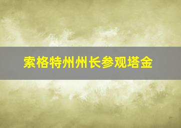 索格特州州长参观塔金