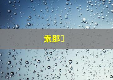 索那�