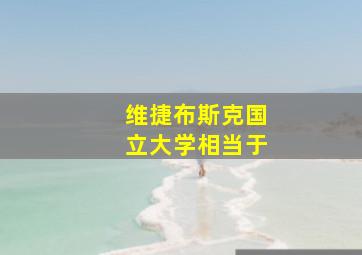 维捷布斯克国立大学相当于