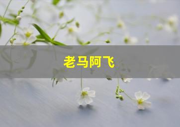 老马阿飞