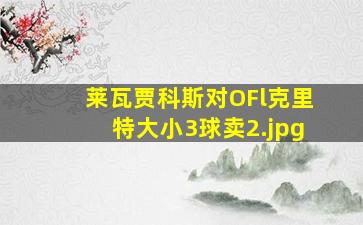 莱瓦贾科斯对OFl克里特大小3球卖