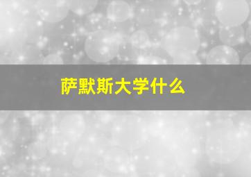 萨默斯大学什么