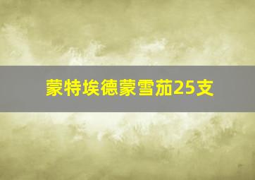 蒙特埃德蒙雪茄25支