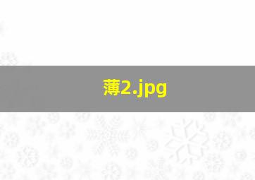 薄