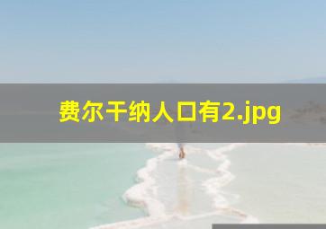费尔干纳人口有
