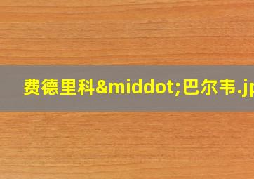 费德里科·巴尔韦