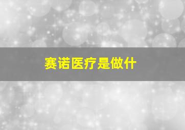 赛诺医疗是做什