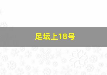 足坛上18号