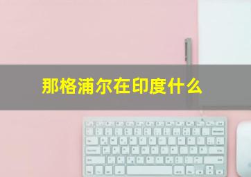那格浦尔在印度什么