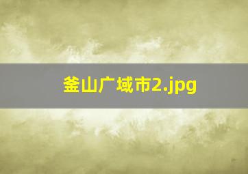 釜山广域市