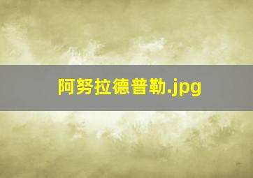 阿努拉德普勒