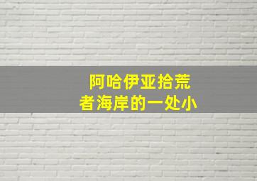 阿哈伊亚拾荒者海岸的一处小
