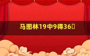马图林19中9得36�