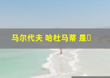 马尔代夫 哈杜马蒂 是�