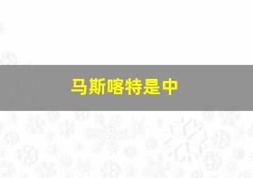 马斯喀特是中