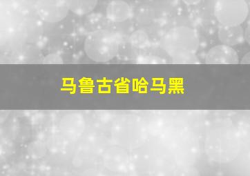 马鲁古省哈马黑