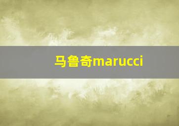 马鲁奇marucci