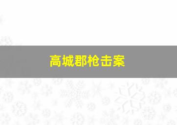 高城郡枪击案